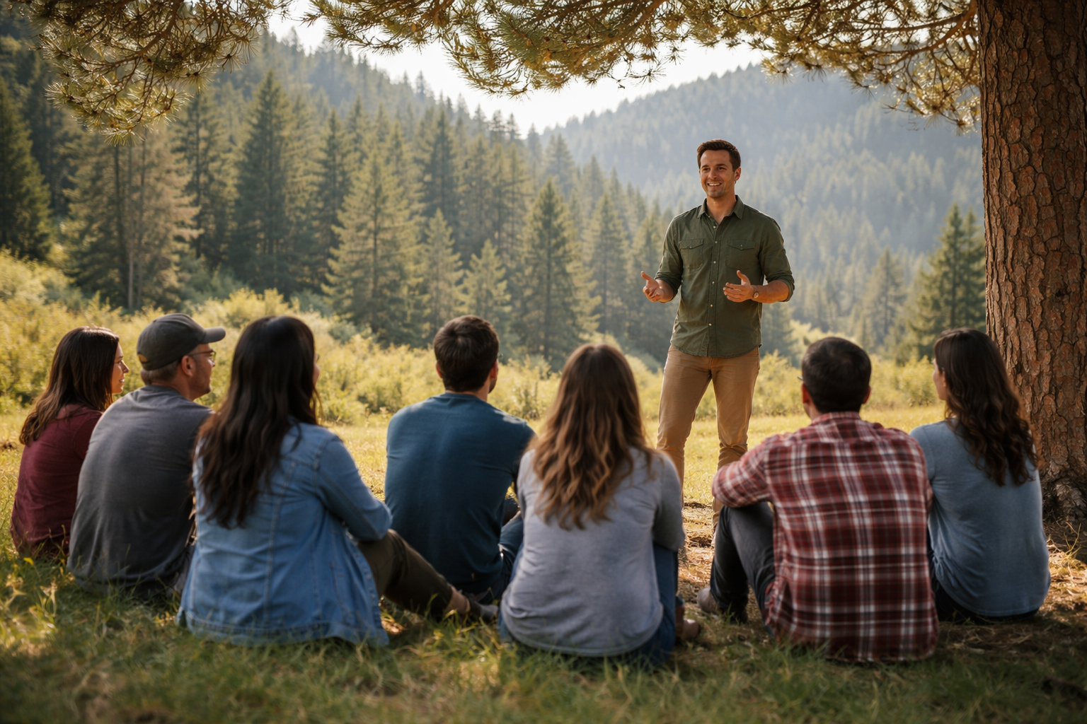Shamrock Pine group session